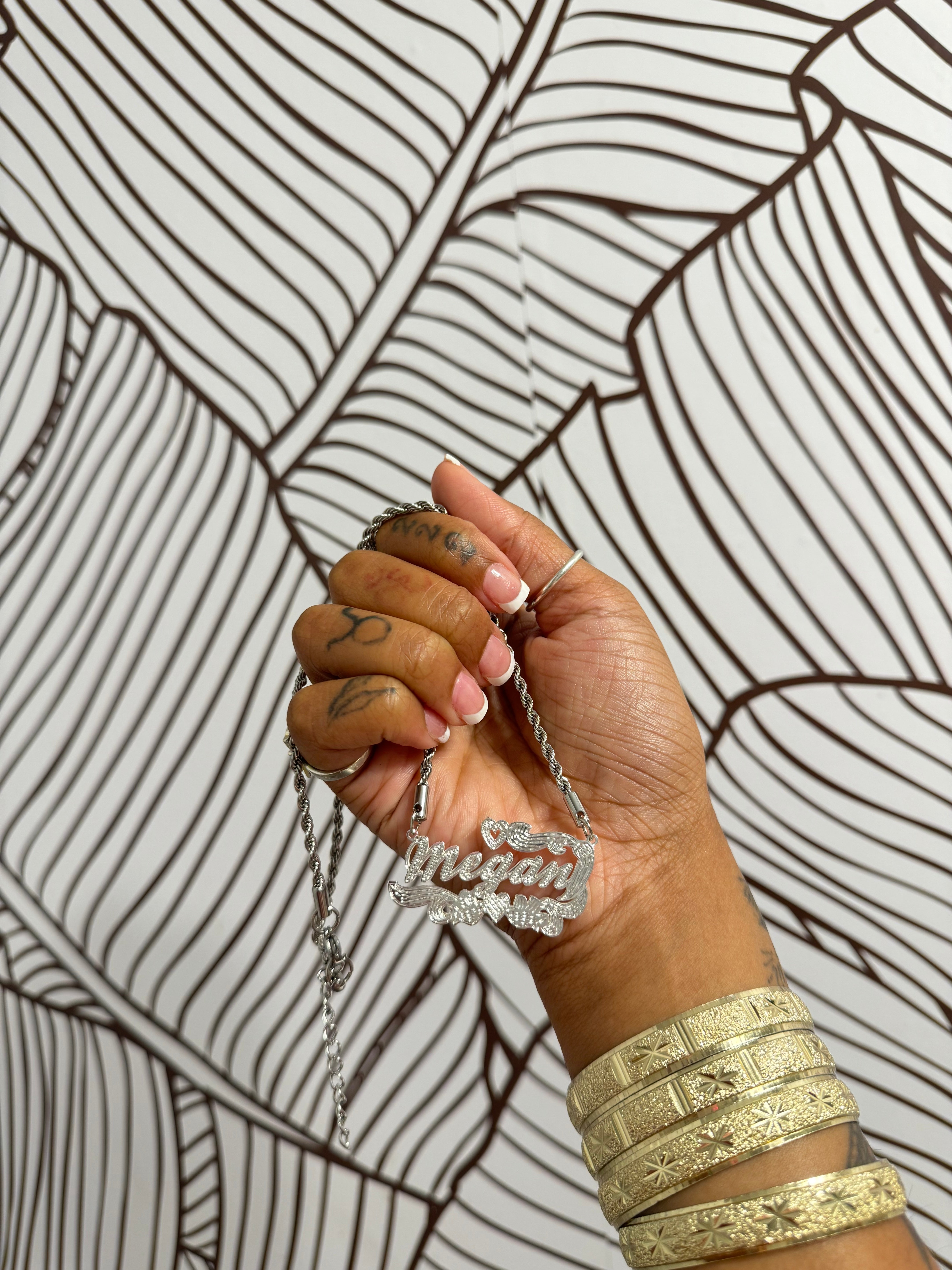 CUSTOM DOUBLE PLATED NAME NECKLACE